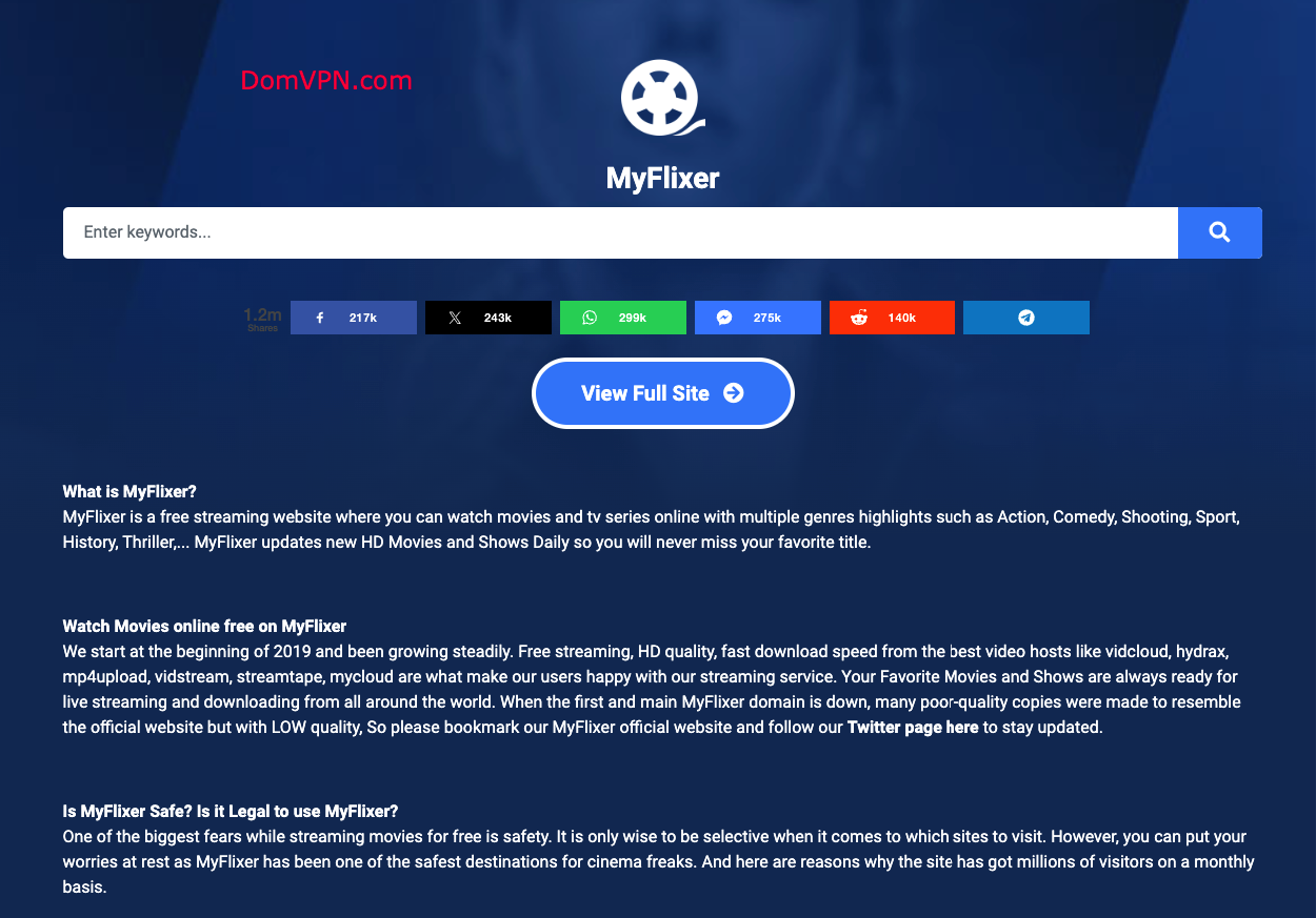 Top 10 Myflixer Alternatives for Safe and Reliable Streaming in 2024