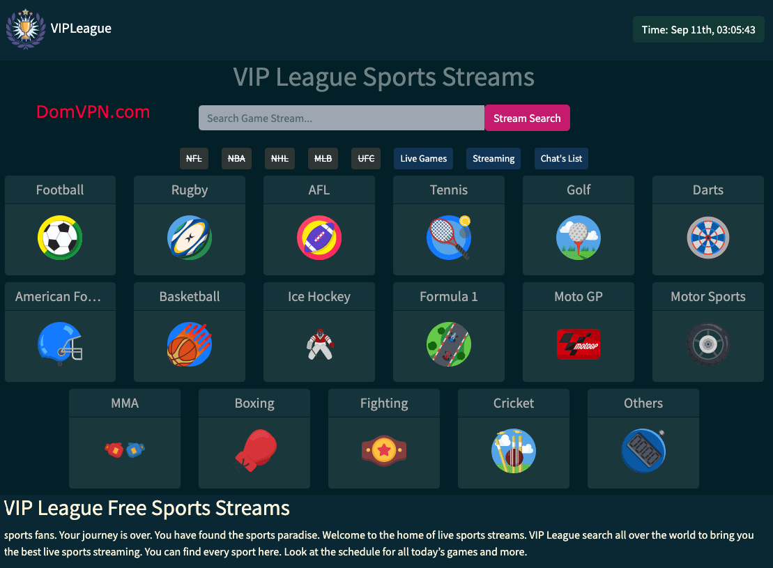 VIPLeague Alternatives in 2024: Safe & Secure Sports Streaming