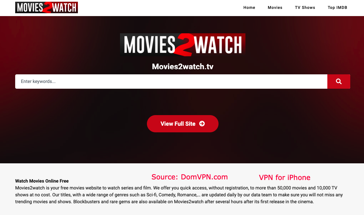 Best Movies2Watch Alternatives | Top 20 Movie Streaming Sites